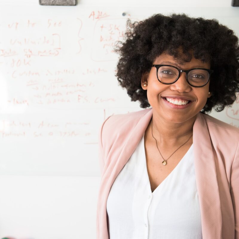 professional black woman smiling