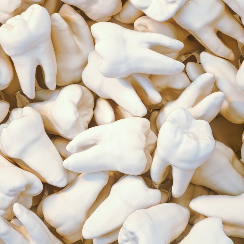 pile of teeth